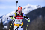 24.02.2019, xkvx, Biathlon, Deutsche Jugendmeisterschaft Kaltenbrunn, Staffel, v.l. BRAUN Sabrina