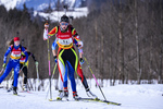 24.02.2019, xkvx, Biathlon, Deutsche Jugendmeisterschaft Kaltenbrunn, Staffel, v.l. WEISS Sophia
