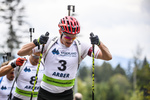 08.09.2019, xkvx, Biathlon, Deutsche Meisterschaften am Arber, Verfolgung Herren, v.l. Benedikt Doll