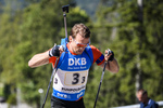 15.09.2019, xkvx, Biathlon, Deutsche Meisterschaften in Ruhpolding, Staffel Herren, v.l. Simon Schempp