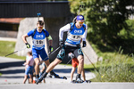 15.09.2019, xkvx, Biathlon, Deutsche Meisterschaften in Ruhpolding, Staffel Herren, v.l. Anton Dudchenko