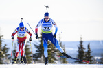 30.11.2019, xkvx, Biathlon IBU Sjusjoen, Sprint Herren, v.l. Sandro Bovisi (Switzerland) in aktion / in action competes
