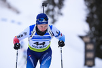 01.12.2019, xkvx, Biathlon IBU Cup Sjusjoen, Verfolgung Herren, v.l. Sebastian Stalder (Switzerland) in aktion / in action competes