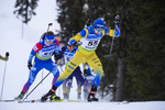 01.12.2019, xkvx, Biathlon IBU Cup Sjusjoen, Verfolgung Herren, v.l. Oskar Ohlsson (Sweden) in aktion / in action competes