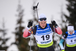 01.12.2019, xkvx, Biathlon IBU Cup Sjusjoen, Verfolgung Herren, v.l. Endre Stroemsheim (Norway) in aktion / in action competes