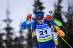 01.12.2019, xkvx, Biathlon IBU Cup Sjusjoen, Verfolgung Herren, v.l. Viktar Kryuko (Belarus) in aktion / in action competes