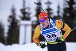 01.12.2019, xkvx, Biathlon IBU Cup Sjusjoen, Verfolgung Herren, v.l. Roman Rees (Germany) in aktion / in action competes