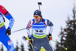 01.12.2019, xkvx, Biathlon IBU Cup Sjusjoen, Verfolgung Herren, v.l. Jake Brown (United States) in aktion / in action competes