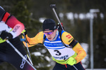 01.12.2019, xkvx, Biathlon IBU Cup Sjusjoen, Verfolgung Herren, v.l. Lucas Fratzscher (Germany) in aktion / in action competes