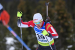 01.12.2019, xkvx, Biathlon IBU Cup Sjusjoen, Verfolgung Herren, v.l. Peter Brunner (Austria) in aktion / in action competes