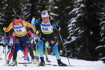 01.12.2019, xkvx, Biathlon IBU Cup Sjusjoen, Verfolgung Frauen, v.l. Sophie Chauveau (France) in aktion / in action competes