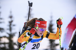 01.12.2019, xkvx, Biathlon IBU Cup Sjusjoen, Verfolgung Frauen, v.l. Janina Hettich (Germany) in aktion / in action competes