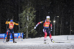 08.12.2019, xkvx, Biathlon IBU Weltcup Oestersund, Staffel Damen, v.l. Vanessa Hinz (Germany) and Tiril Eckhoff (Norway) in aktion / in action competes