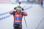 08.12.2019, xkvx, Biathlon IBU Weltcup Oestersund, Staffel Damen, v.l. Marte Olsbu Roeiseland (Norway) gewinnt die Goldmedaille / wins the gold medal