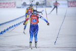 08.12.2019, xkvx, Biathlon IBU Weltcup Oestersund, Staffel Damen, v.l. Lena Haecki (Switzerland) gewinnt die Silbermedaille / wins the silver medal