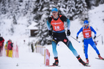 13.12.2019, xkvx, Biathlon IBU Weltcup Hochfilzen, Sprint Herren, v.l. Emilien Jacquelin (France) in aktion / in action competes