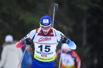 18.12.2019, xkvx, Biathlon IBU Cup Obertilliach, Short Individual Herren, v.l. Eligius Tambornino (Switzerland) in aktion / in action competes