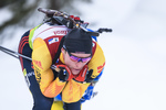 18.12.2019, xkvx, Biathlon IBU Cup Obertilliach, Short Individual Herren, v.l. Lucas Fratzscher (Germany) in aktion / in action competes