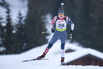 18.12.2019, xkvx, Biathlon IBU Cup Obertilliach, Short Individual Herren, v.l. Paul Schommer (United States) in aktion / in action competes