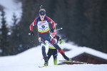 18.12.2019, xkvx, Biathlon IBU Cup Obertilliach, Short Individual Herren, v.l. Edgars Mise (Latvia) in aktion / in action competes