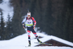 18.12.2019, xkvx, Biathlon IBU Cup Obertilliach, Short Individual Herren, v.l. Patrick Jakob (Austria) in aktion / in action competes