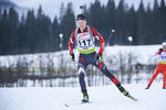 18.12.2019, xkvx, Biathlon IBU Cup Obertilliach, Short Individual Herren, v.l. Kirils Matjuhins (Latvia) in aktion / in action competes