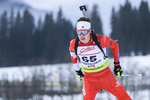 18.12.2019, xkvx, Biathlon IBU Cup Obertilliach, Short Individual Herren, v.l. Adam Runnalls (Canada) in aktion / in action competes