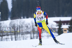 18.12.2019, xkvx, Biathlon IBU Cup Obertilliach, Short Individual Herren, v.l. Florin-Catalin Buta (Romania) in aktion / in action competes