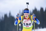 18.12.2019, xkvx, Biathlon IBU Cup Obertilliach, Short Individual Herren, v.l. Henning Sjokvist (Sweden) in aktion / in action competes