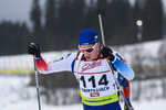 18.12.2019, xkvx, Biathlon IBU Cup Obertilliach, Short Individual Herren, v.l. Sandro Bovisi (Switzerland) in aktion / in action competes