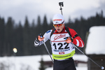 18.12.2019, xkvx, Biathlon IBU Cup Obertilliach, Short Individual Herren, v.l. Sebastian Trixl (Austria) in aktion / in action competes