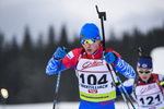 18.12.2019, xkvx, Biathlon IBU Cup Obertilliach, Short Individual Herren, v.l. Evgenii Sidorov in aktion / in action competes