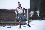18.12.2019, xkvx, Biathlon IBU Cup Obertilliach, Short Individual Herren, v.l. Travis Cooper (United States) in aktion / in action competes