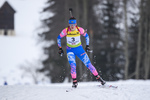 18.12.2019, xkvx, Biathlon IBU Cup Obertilliach, Short Individual Damen, v.l. Polina Shevnina (Russia) in aktion / in action competes