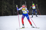 18.12.2019, xkvx, Biathlon IBU Cup Obertilliach, Short Individual Damen, v.l. Henrieta Horvatova (Slovakia) in aktion / in action competes