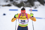 18.12.2019, xkvx, Biathlon IBU Cup Obertilliach, Short Individual Damen, v.l. Marie Heinrich (Germany) in aktion / in action competes