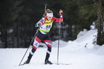 18.12.2019, xkvx, Biathlon IBU Cup Obertilliach, Short Individual Damen, v.l. Fabienne Hartweger (Austria) in aktion / in action competes