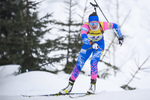 18.12.2019, xkvx, Biathlon IBU Cup Obertilliach, Short Individual Damen, v.l. Natalia Gerbulova (Russia) in aktion / in action competes