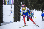 18.12.2019, xkvx, Biathlon IBU Cup Obertilliach, Short Individual Damen, v.l. Aneta Smerciakova (Slovakia) in aktion / in action competes