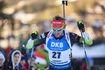 19.12.2019, xkvx, Biathlon IBU Weltcup Le Grand Bornand, Sprint Herren, v.l. Klemen Bauer (Slovenia) in aktion / in action competes