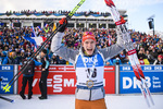 19.12.2019, xkvx, Biathlon IBU Weltcup Le Grand Bornand, Sprint Herren, v.l. Benedikt Doll (Germany) nach der Siegerehrung / after the medal ceremony