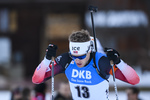 19.12.2019, xkvx, Biathlon IBU Weltcup Le Grand Bornand, Sprint Herren, v.l. Tarjei Boe (Norway) in aktion / in action competes