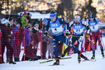 19.12.2019, xkvx, Biathlon IBU Weltcup Le Grand Bornand, Sprint Herren, v.l. Lukas Hofer (Italy) in aktion / in action competes