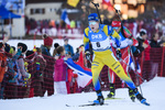 19.12.2019, xkvx, Biathlon IBU Weltcup Le Grand Bornand, Sprint Herren, v.l. Sebastian Samuelsson (Sweden) in aktion / in action competes