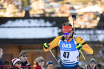 19.12.2019, xkvx, Biathlon IBU Weltcup Le Grand Bornand, Sprint Herren, v.l. Arnd Peiffer (Germany) in aktion / in action competes