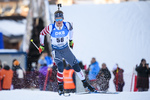 19.12.2019, xkvx, Biathlon IBU Weltcup Le Grand Bornand, Sprint Herren, v.l. Alex Howe (United States) in aktion / in action competes