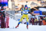 19.12.2019, xkvx, Biathlon IBU Weltcup Le Grand Bornand, Sprint Herren, v.l. Torstein Stenersen (Sweden) in aktion / in action competes