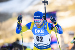 19.12.2019, xkvx, Biathlon IBU Weltcup Le Grand Bornand, Sprint Herren, v.l. Jesper Nelin (Sweden) in aktion / in action competes