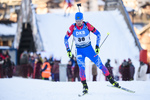 19.12.2019, xkvx, Biathlon IBU Weltcup Le Grand Bornand, Sprint Herren, v.l. Alexander Loginov (Russia) in aktion / in action competes