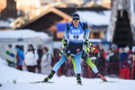 19.12.2019, xkvx, Biathlon IBU Weltcup Le Grand Bornand, Sprint Herren, v.l. Quentin Fillon Maillet (France) in aktion / in action competes